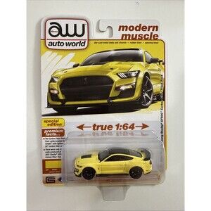 AW AUTO WORLD 2024 R5A 2021 MUSTANG SHELBY GT500 CARBON TRACK PACK YELLOW HTF